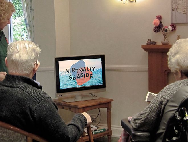 Emily\'s programme \'Virtually Seaside\' is designed for people with dementia to relive their seaside holidays.